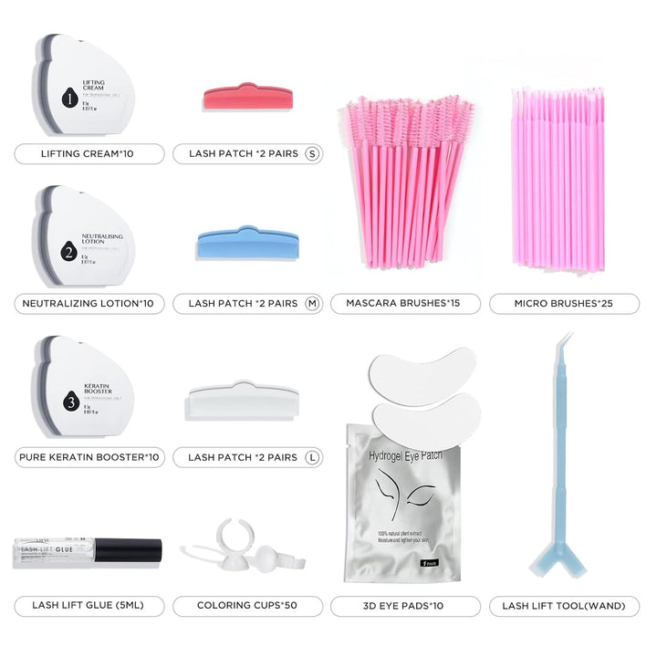 LASHVIEW Lash Lift Kit,Lash Lift,Professional Eyelash Perm Kit,Liquid Set,Semi-Permanent,Curling Per