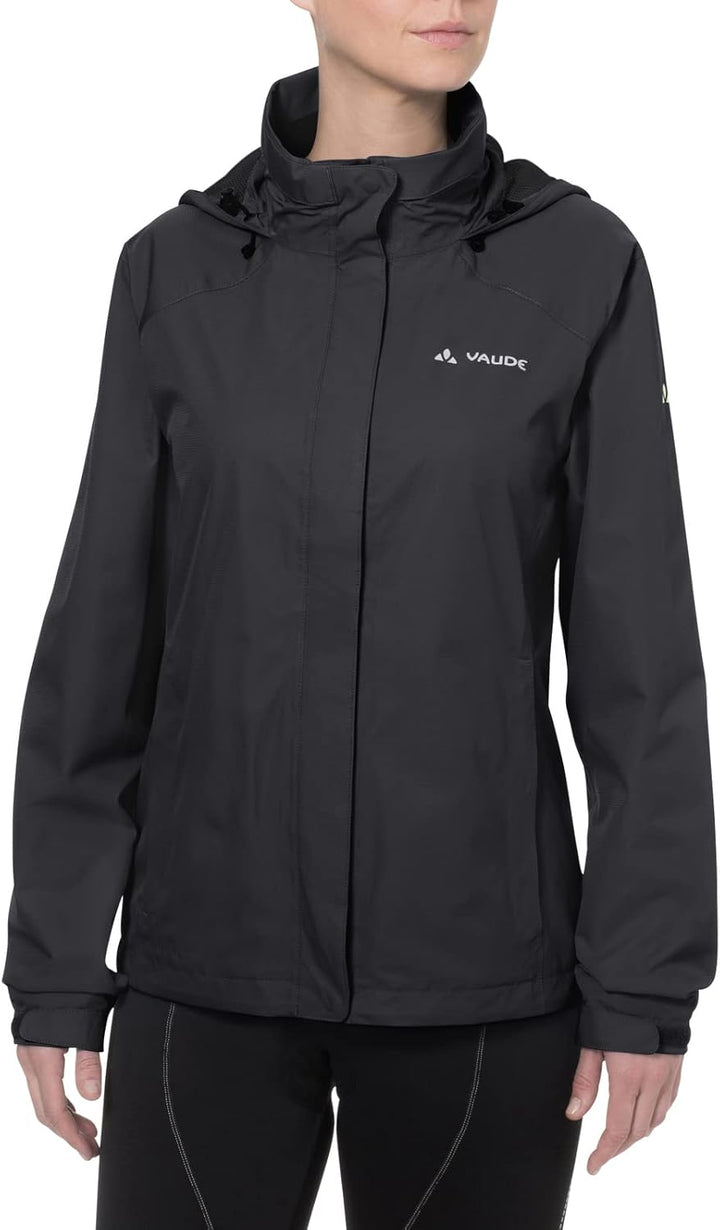 VAUDE Escape Bike Light Regenjacke Damen – Gefütterte Regenjacke mit 2-Lagen Membran, reflektierende