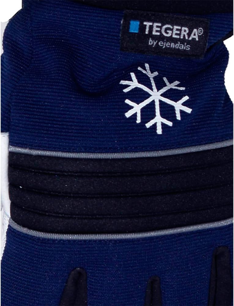 Ejendals Lederhandschuh Tegera 297, Grösse 8, 1 Stück, schwarz/blau/weiss, 297-8