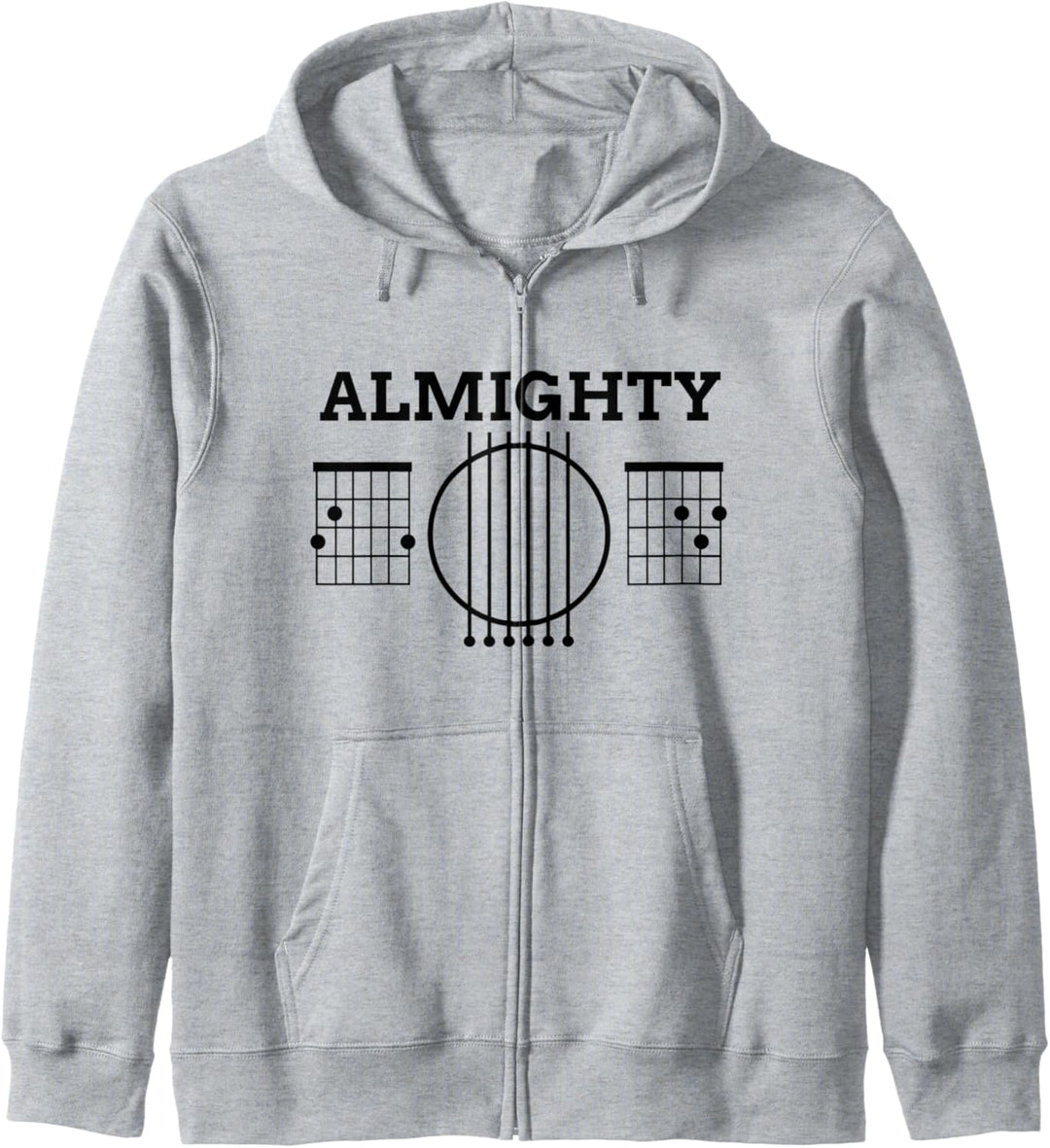 Lustige Gitarre Allmächtiger Gott Vintage-Musik-Geschenk Kapuzenjacke