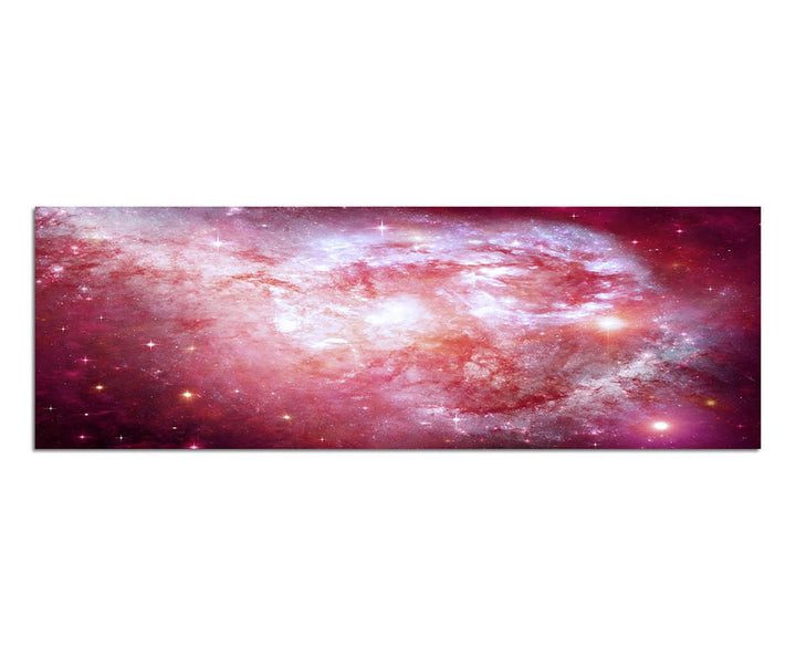 Paul Sinus Art Panoramabild auf Leinwand und Keilrahmen 150x50cm Sterne Planeten Galaxien Weltraum