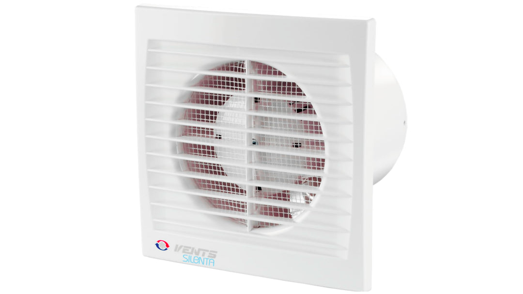 VENTS Kleinraumventilator Wandventilator Silenta-S 100 TH mit Nachlauf & Hygrostat