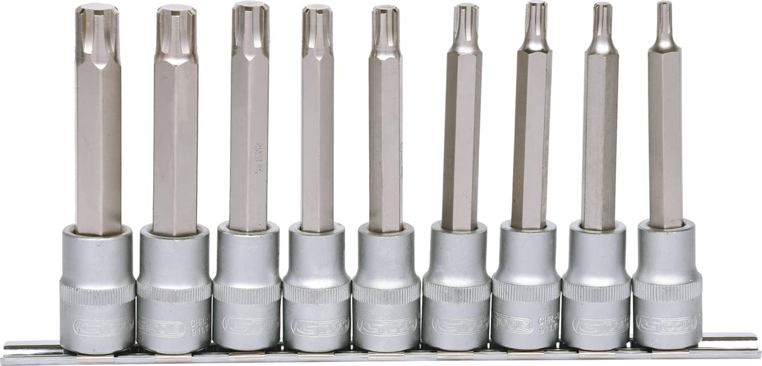 KS Tools 911.1335 1/5,1 cm Ribe Bit Stecknuss, 9, M5-M14 (2102
