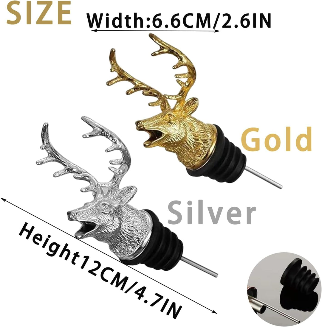 2 Stücke Ausgiesser Für Flaschen Wein, Ausgiesser Spirituosen, Weinverschlüsse Metall, Für Weinflasc