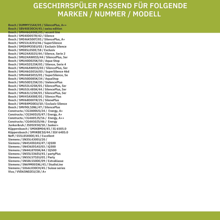 Montagewinkel kompatibel mit BOSCH 00622622 Befestigungssatz links rechts für Geschirrspüler