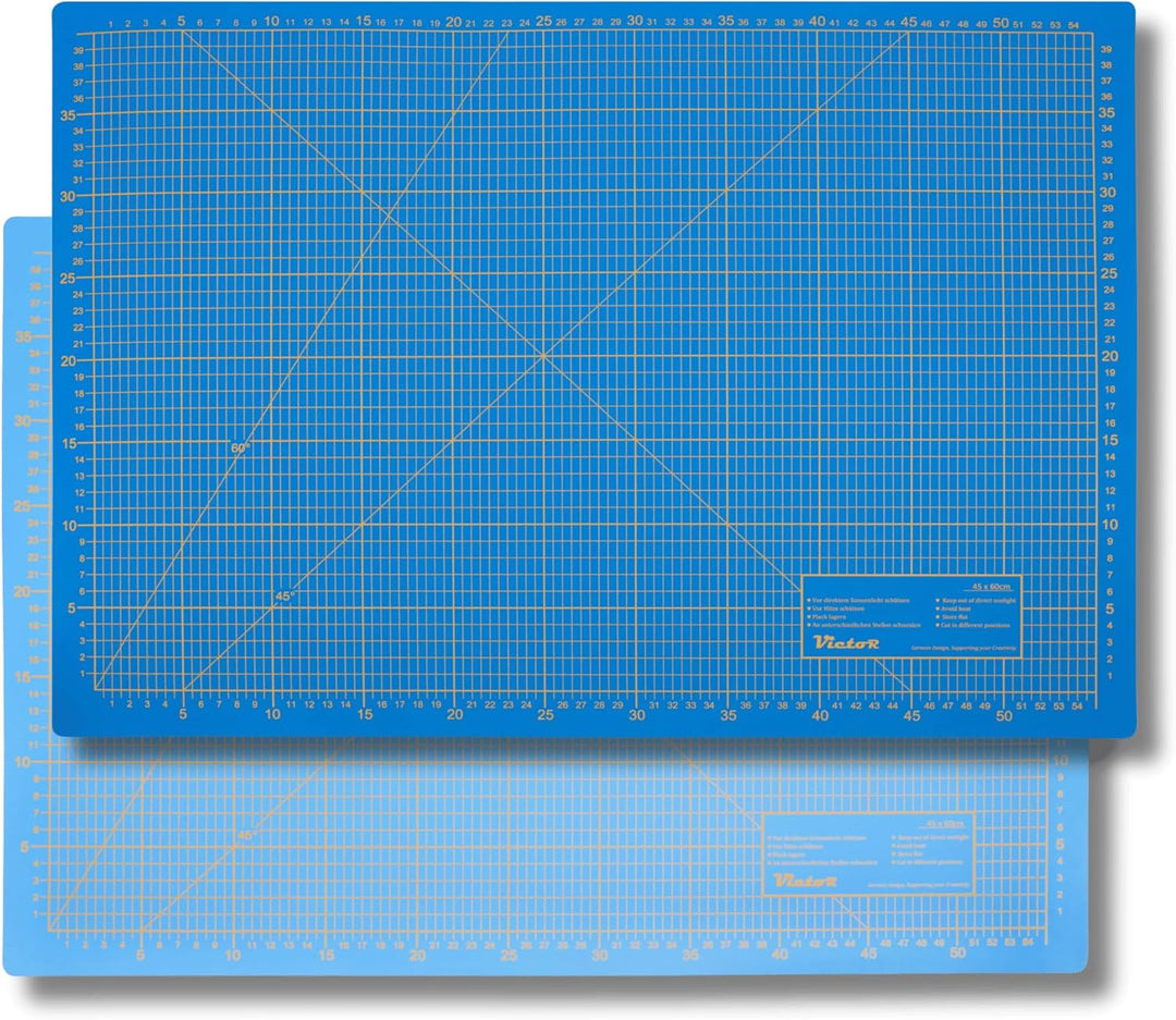 Schneidematte Blau 100x150cm 3-lagig Schneidematte XXL selbstheilend - Bastelunterlage - Schneideunt