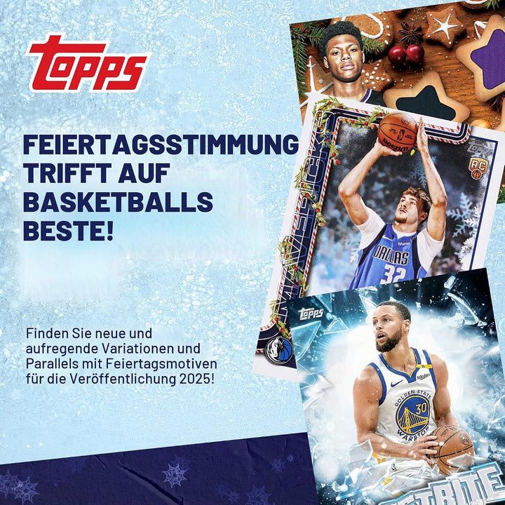 2025 Topps Holiday-Basketball – Fabrikversiegelt – Mega-Box Mega Box, Mega Box