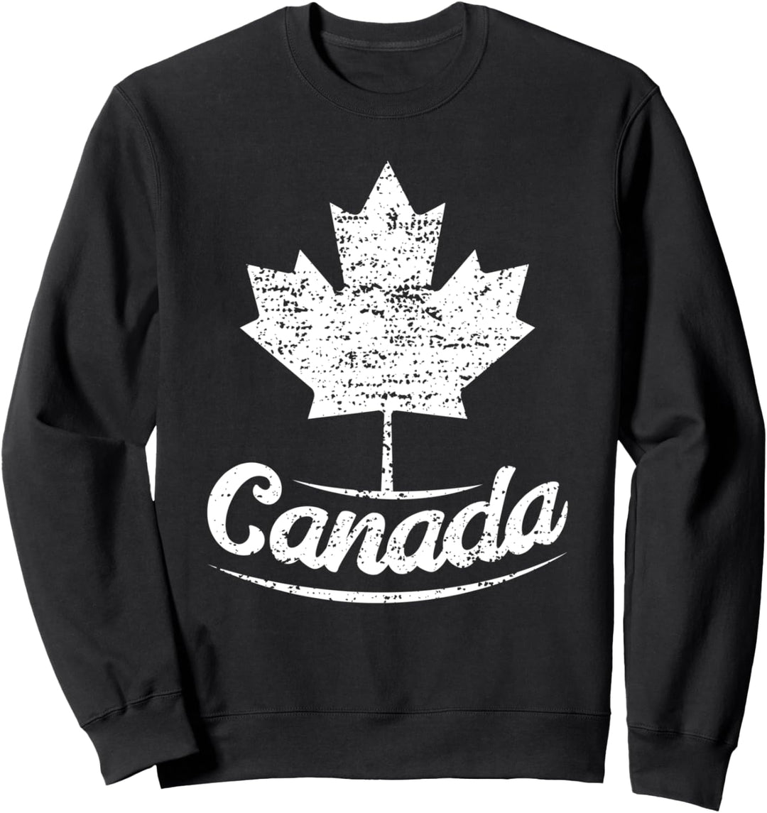 Vintage Canada Retro Kanadische Flagge Ahornblatt Sweatshirt