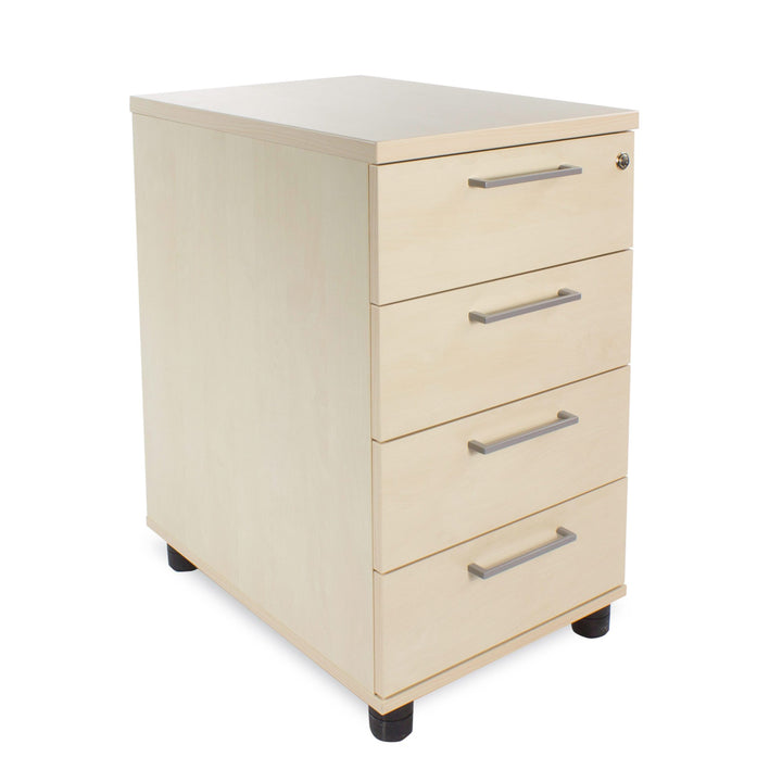 Optima Standcontainer in Ahorn Rollschrank Büro Container Schubladen Schrank