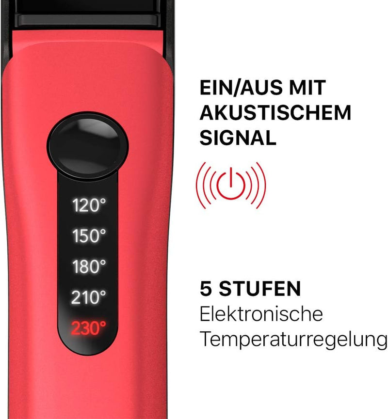 Valera, Swiss’X Pulsecare 101.20/I, professioneller Haarglätter für glattes und lockiges Haar, Ionen