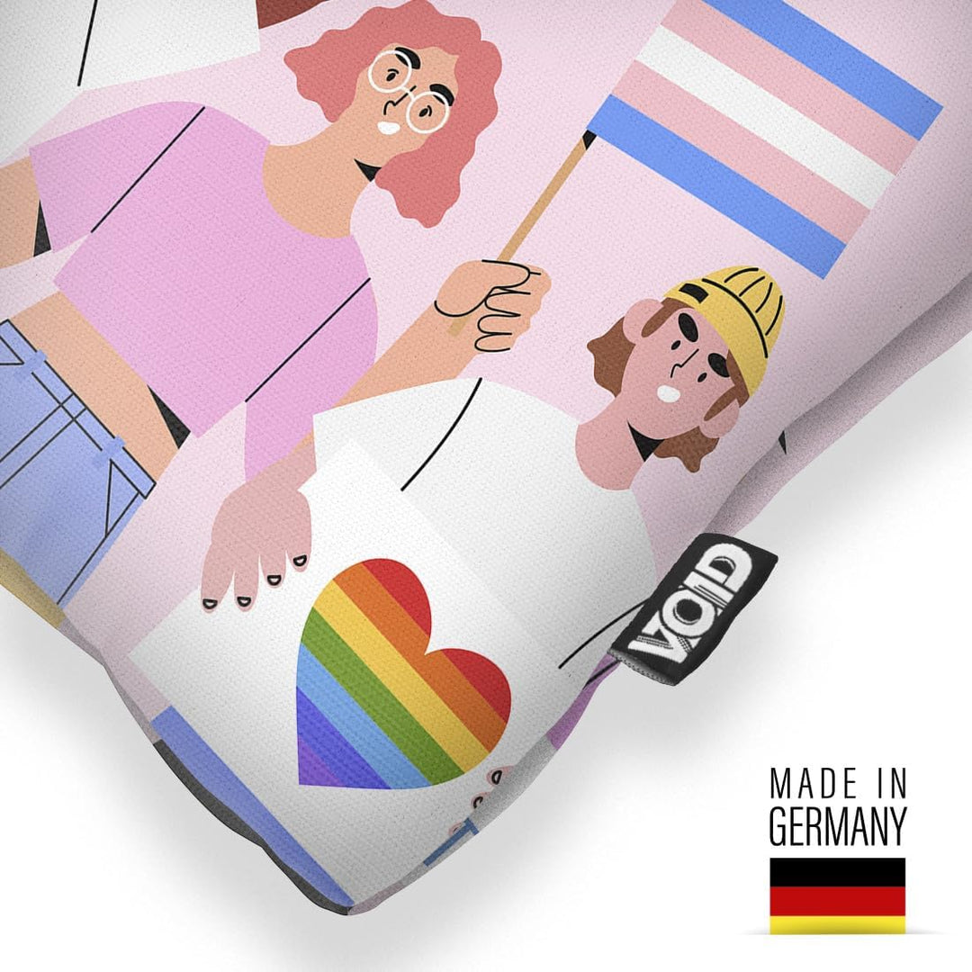 VOID Pride LGBTQ Menschen Kissenbezug Kissenhülle Polyester wasserfest Outdoor Indoor, Kissen Grösse