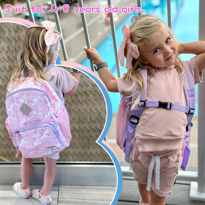 VX VONXURY Schulrucksack, Convertible Vorschule Kleinkind Jungen Bookbag Passt A4 Ordner (Blue Shark