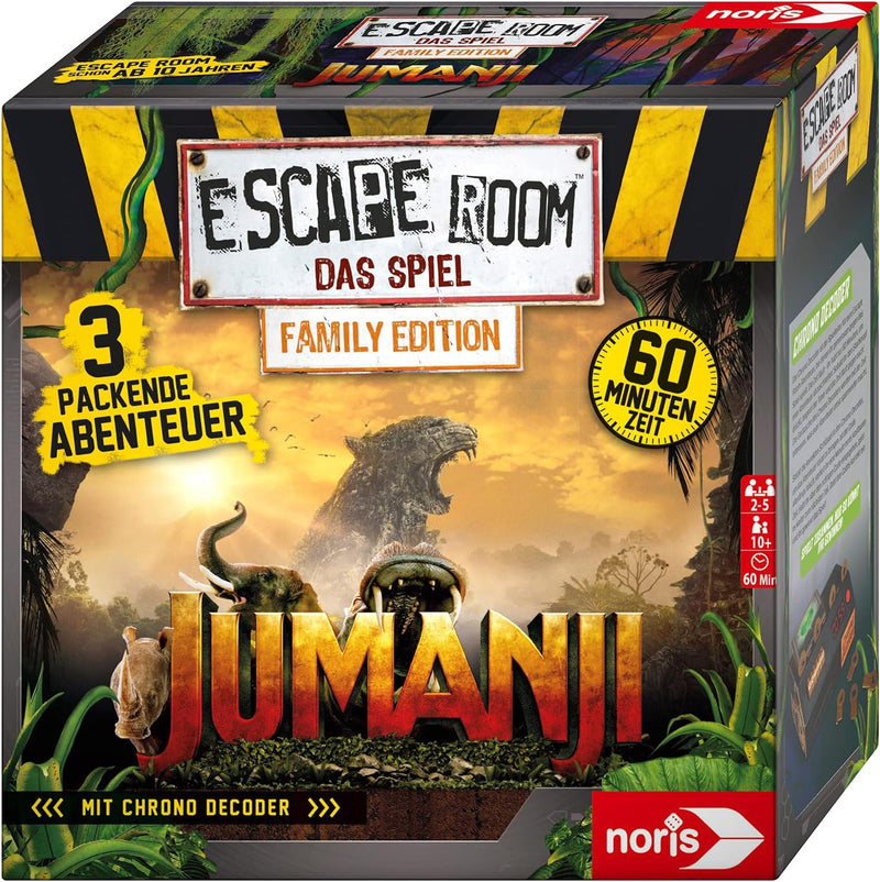 Noris 606101837 - Escape Room Jumanji (Family Edition) - Familien und Gesellschaftsspiel für Erwachs