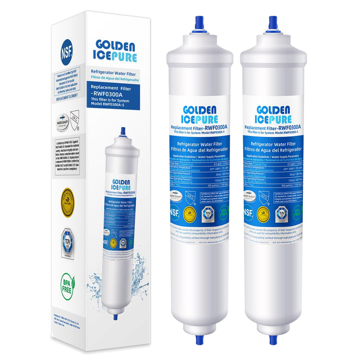 GOLDEN ICEPURE Wasserfilter Kühlschrank Kompatibel mit Samsung DA29-10105J, DA29-10105J HAFEX/EXP, D