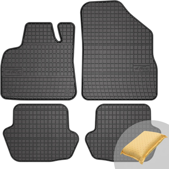 FROGUM EL Toro Gummimatten Ganzjähriges-Set von Autofussmatte Auto Fussmatten für Citroën DS5 2011-2