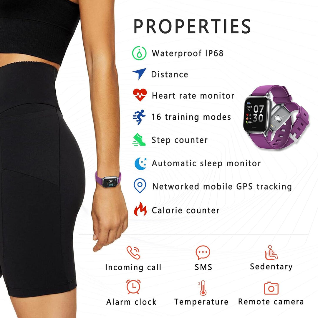 SUPBRO Fitness Tracker Smartwatch Wasserdicht IP68 Fitness Armband mit Pulsmesser Aktivitätstracker