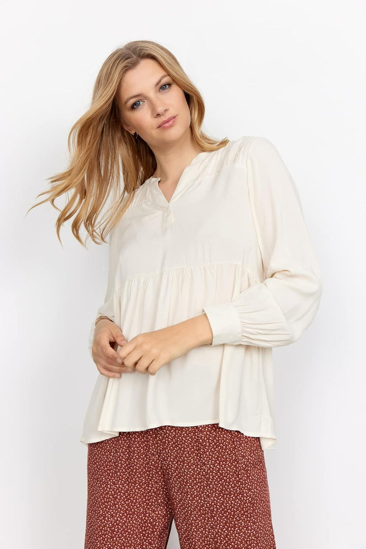 SOYACONCEPT Damen Bluse XS 1620 Cream, XS 1620 Cream