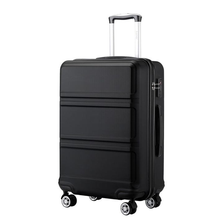 KONO Koffer Trolley Reisekoffer aus ABS+PC – Leichter Hartschalenkoffer mit 4 Zwillingsrollen und TS