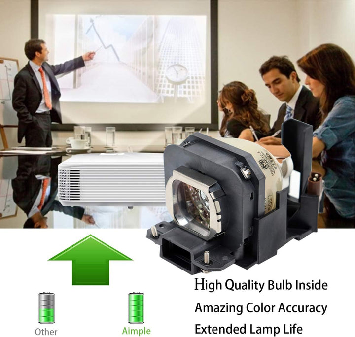 Aimdio ET-LAX100 Beamer Ersatzlampe für PANASONIC PT-AX200 PT-AX200E PT-AX200U PT-AX100 PT-AX100E PT
