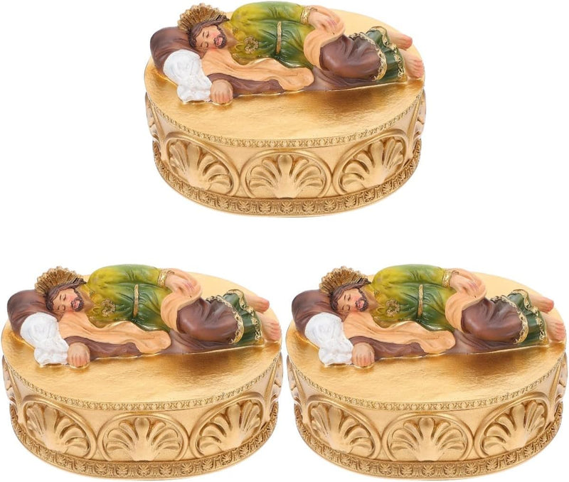 HOMSFOU 3st Saint Joseph Schmuckschatulle Religiöses Katholisches Geschenk Gebet Zur Schlafenden Sta