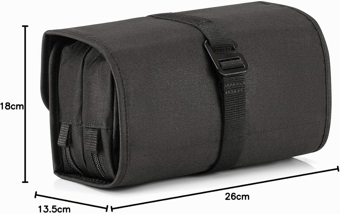Reisenthel Expanded Wrap Kosmetiktasche, 26 cm X 16 cm Grösse Schwarz, Schwarz