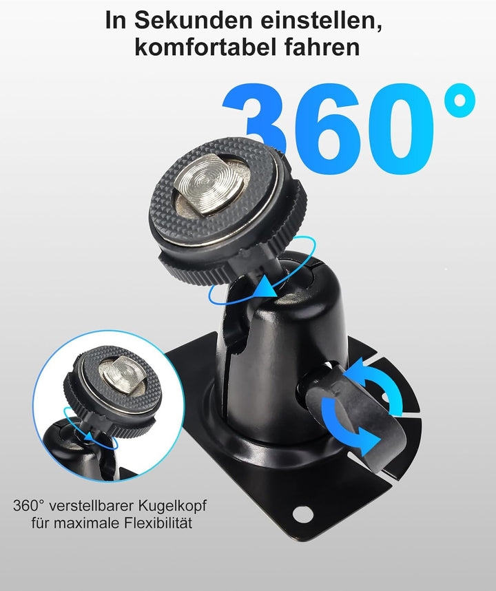 Fächerförmige Halterung für Rückfahrkamera-Monitor – Universelle, bohrfreie Halterung für Auto, LKW,