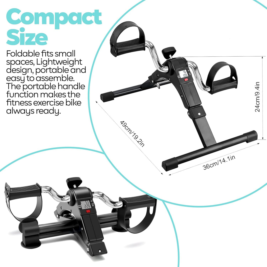 Techfit Pedal-Ausbilder, Mini-Heimtrainer für Heim und Büro, leichte Trainingsmaschine für Arme und