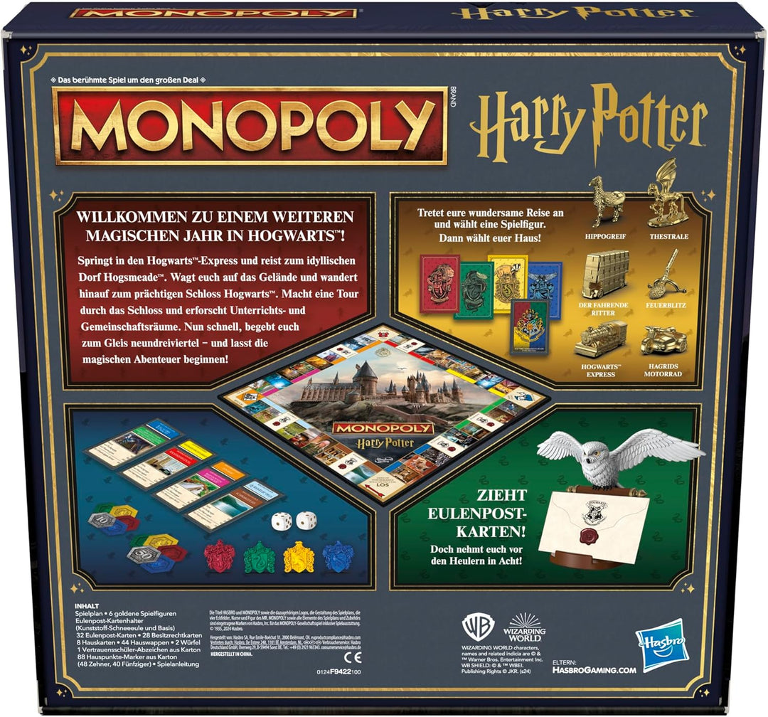 Monopoly Harry Potter, das Klassische Brettspiel in magischer Ausgabe, für Kinder ab 8 Jahren geeign