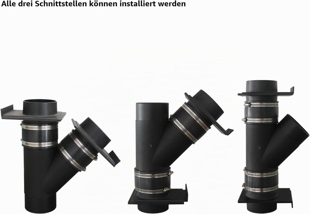 Absaug y verteiler für absauganlage absperrschieber luft kunststoff y stück absaugung abzweigstück f
