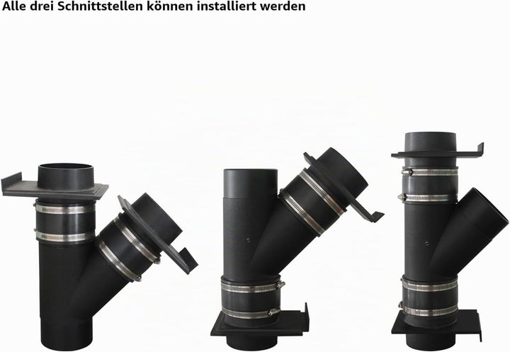 Absaug y verteiler für absauganlage absperrschieber luft kunststoff y stück absaugung abzweigstück f