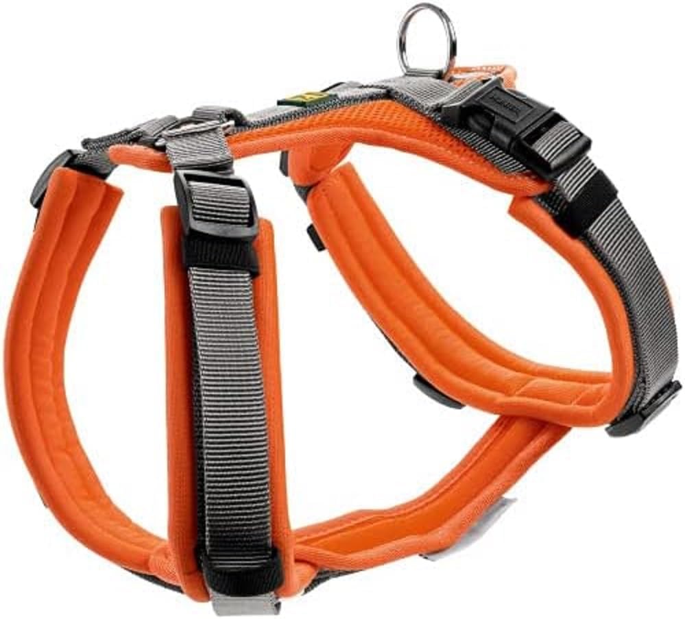 HUNTER Geschirr Maldon 34-49/XS Orange/Grau XS, Orange/Grau XS