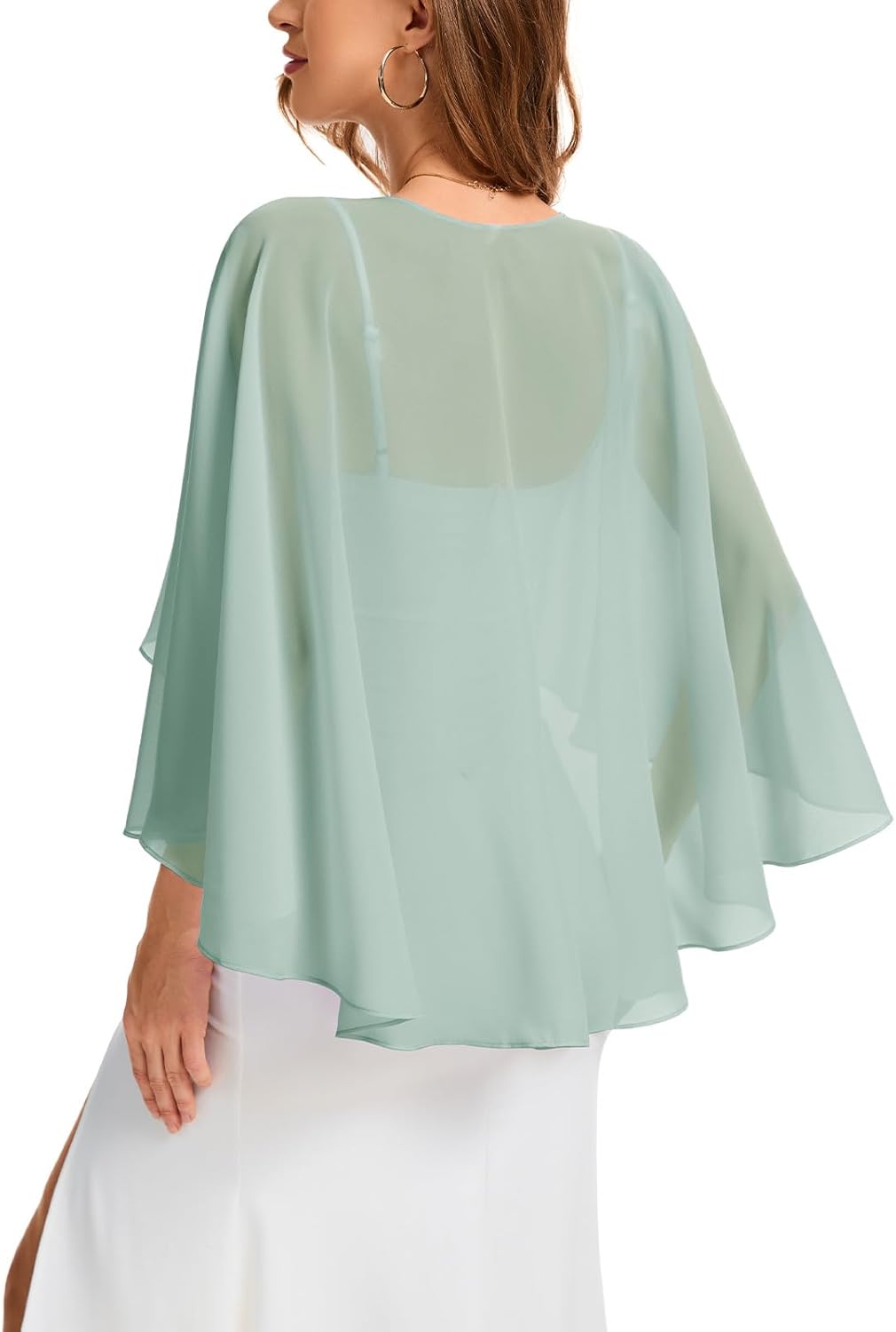 Bbonlinedress Chiffon Capes Damen Sommer Weiche Capelets leichte Tücher Wraps für Abendkleider Schal