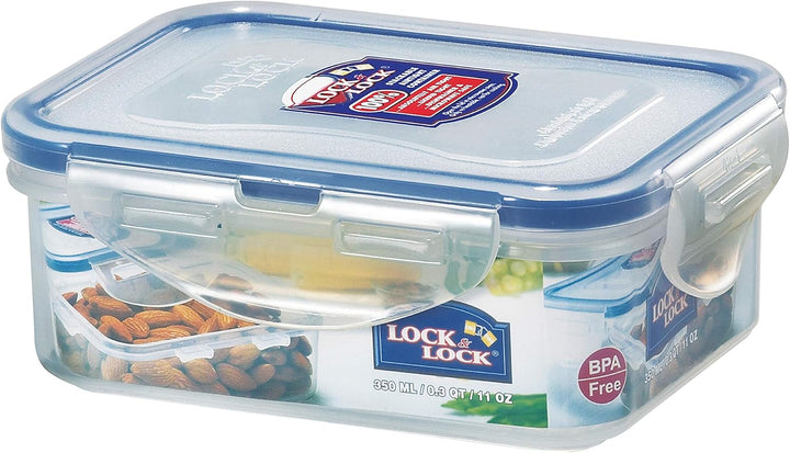 LOCK & LOCK Easy Essentials Frischhaltedosen-Set, 6-teilig, transparent 6 Count (350 ml), 6 Count (3