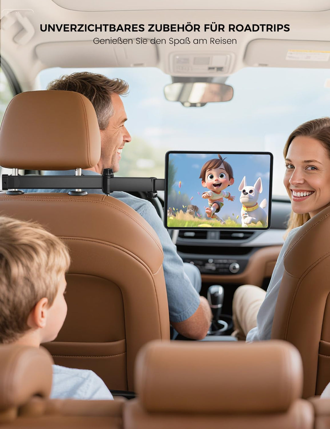 OHLPRO Tablet Halterung Auto Magnetische [48CM Ausziehbare Langarm] Tablethalterungen iPad Halterung