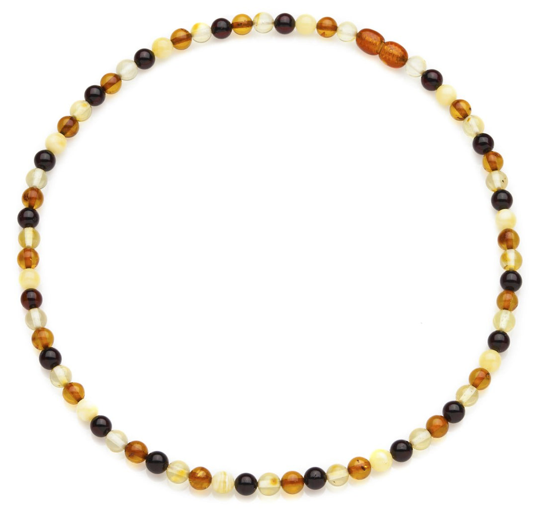 INCOLLECTIONS Bernsteinkugelkette mit Drehverschluss 05844