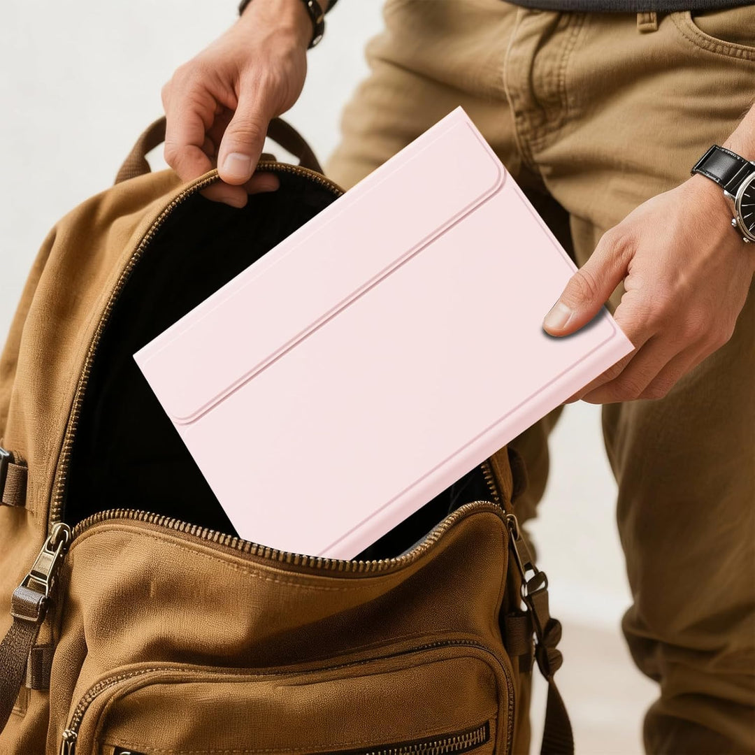 ZOPSGYU Hülle mit Tastatur für iPad A16 11. /10. Generation (2025/2022, 11/10,9 Zoll), Farben Beleuc