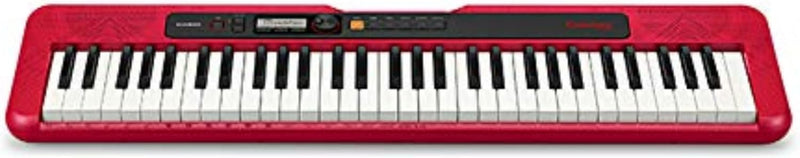 Casio Casiotone CT-S200RD, tragbare Tastatur mit 61 Tasten, USB, Rot