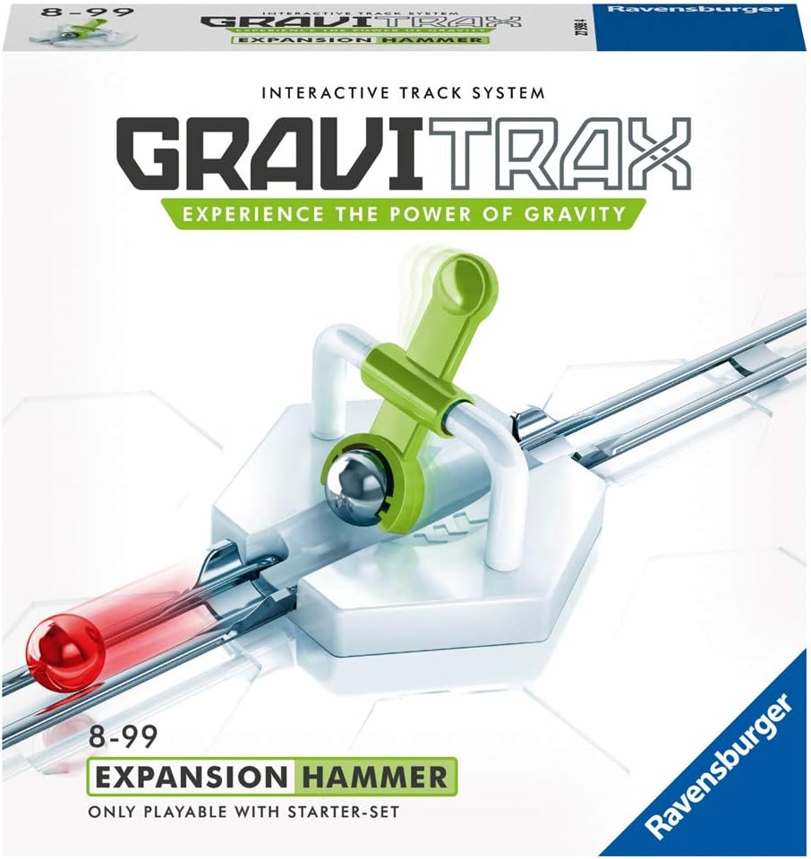 Ravensburger GraviTrax Hammer – Erweiterungszubehör Kugelbahn und Konstruktionsspielzeug für Kinder