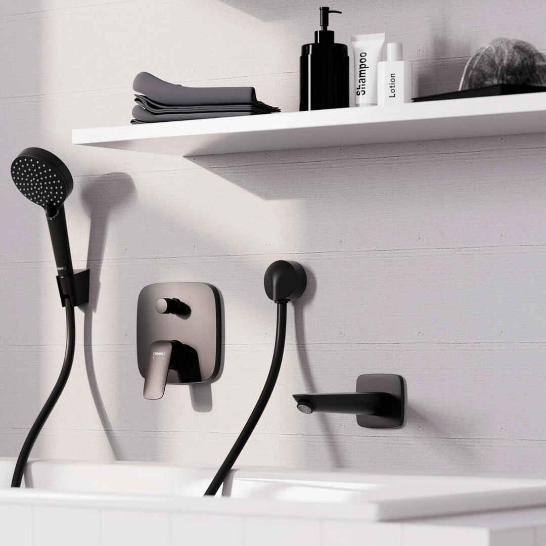 hansgrohe Logis - Badewannenarmatur Unterputz für 2 Verbraucher mit Sicherungskombination nach EN171