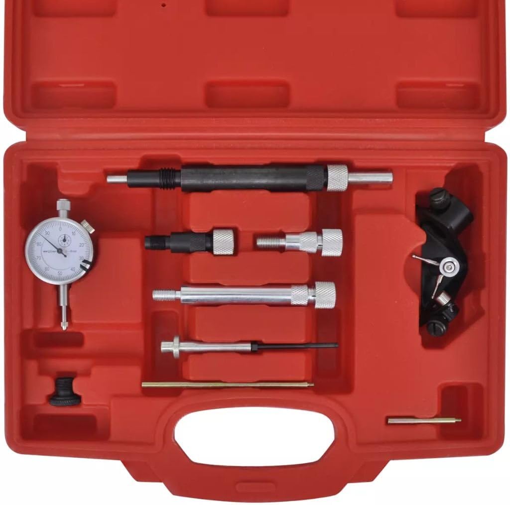vidaXL Einstell-Werkzeug Dieselpumpe Einspritzpumpe Adapter Messuhr Bosch Lucas=