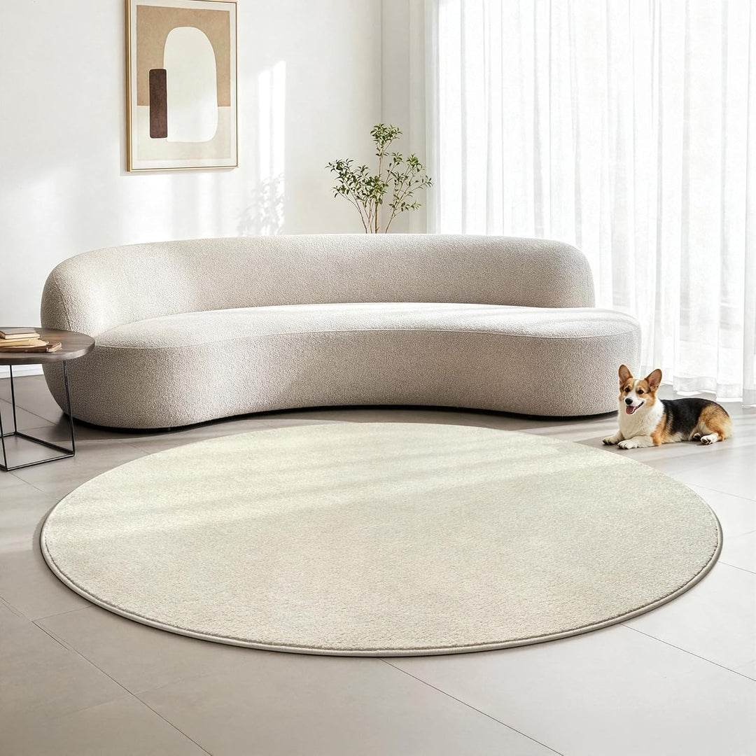 SANAT Kurzflor Teppich Wohnzimmer - Uni Modern Teppiche fürs Schlafzimmer, Arbeitszimmer, Büro, Flur