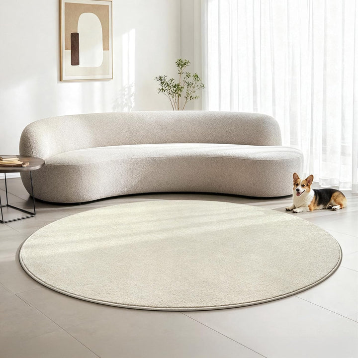SANAT Kurzflor Teppich Wohnzimmer - Uni Modern Teppiche fürs Schlafzimmer, Arbeitszimmer, Büro, Flur
