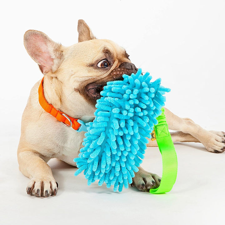 Dingo Mop mit Bungee Griff Hundespielzeug Agility Apporte Motivation Spiel mit Hund Zerrspielzeuge T
