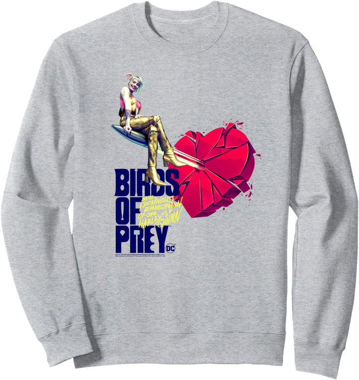 Birds of Prey Harley Quinn Broken Heart Sweatshirt