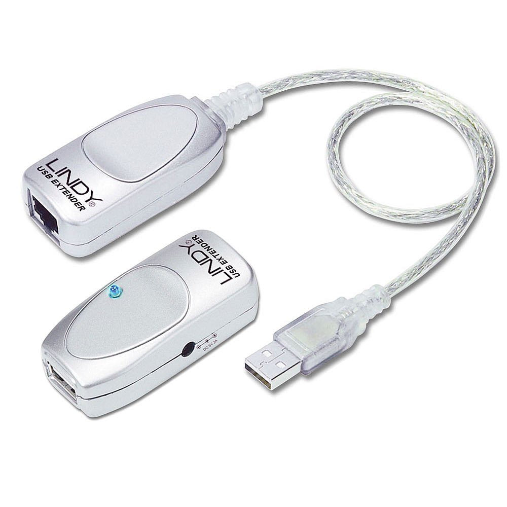 LINDY 42805 50m USB 1.1 Cat.5 Extender LINDY USB-Verlängerung – CAT5 USB-Extender (bis zu 50 m), LIN