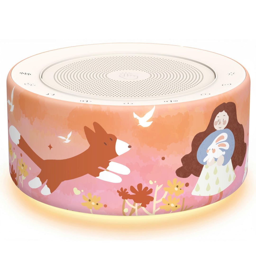 KIPCUSH Weisses Rauschgerät mit 30 High-Fidelity-Soundtracks, Sound-Maschine für Babys, Erwachsene,