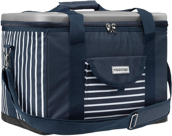 anndora Kühltasche XL 40 Liter Xl Navy Blau Weiss