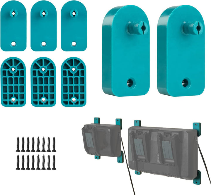2 Pcs für Makita Ladegerätehalter, Wandhalterung für Makita Ladegeräte DC18RC DC18RD DC18RA DC18RF D