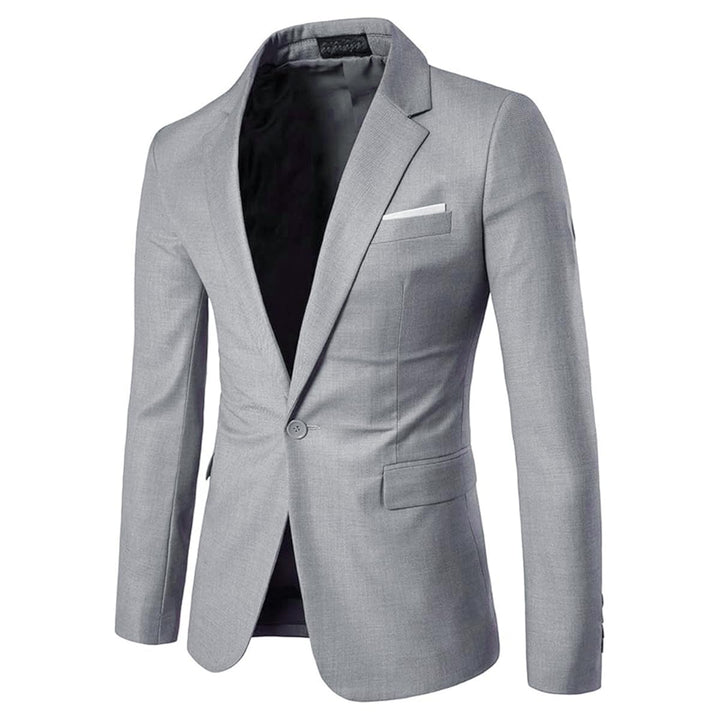Allthemen Herren Sakko Slim Fit Anzugjacke Business Hochzeit Blazer 1 Knopf | Formelle, Modern, Einf
