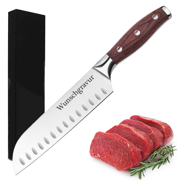 polar-effekt Kochmesser mit Gravur - Küchenmesser aus Japanstahl VS Kobe – Personalisiertes Fleischm